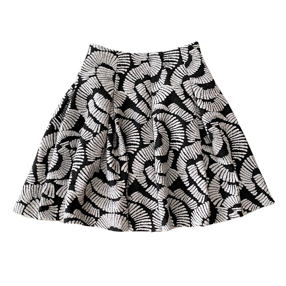 HUNTER BELL Black & White Kramer Circle Skirt - Size 2